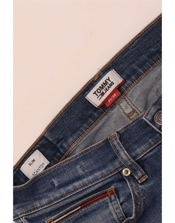 Męskie jeansy slim fit Tommy Hilfiger W31 L30 niebieskie