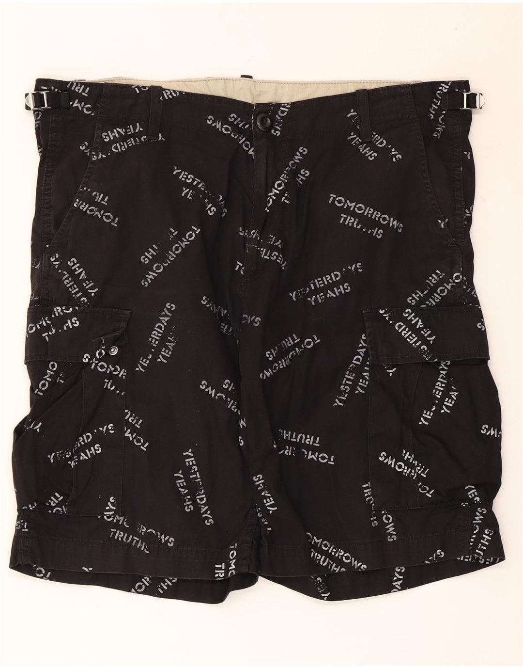 Męskie spodenki cargo CARHARTT W34, duże, czarne, bawełniane