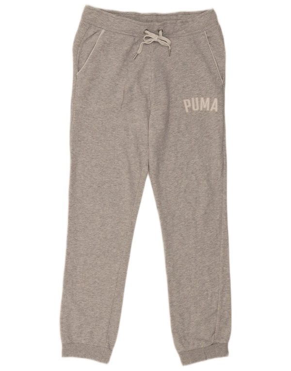 Damskie spodnie dresowe Puma Graphic Joggers UK 12 Średnioszare bawełniane