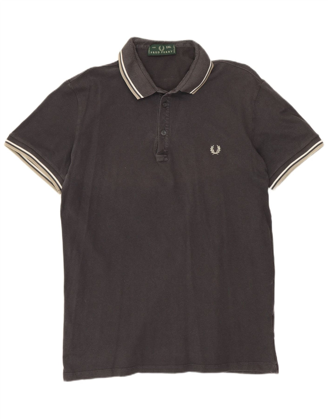 Męska koszulka polo FRED PERRY 2XL, szara, bawełniana