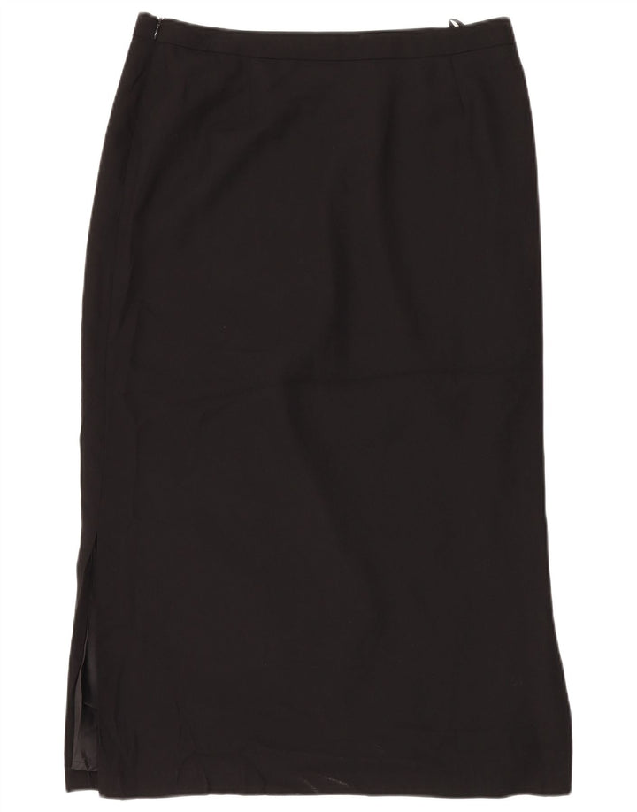 Marks & Spencer Damska spódnica maxi UK 16 duża W34, czarna, poliester