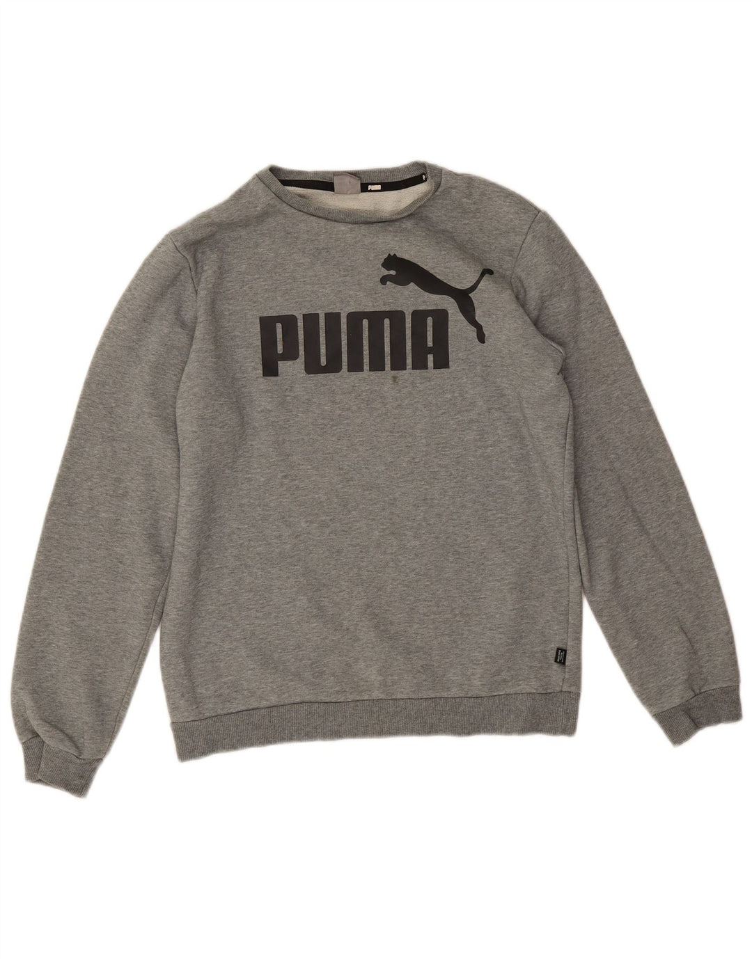 Chłopięca bluza z grafiką Puma, 15-16 lat, szara bawełniana w plamki