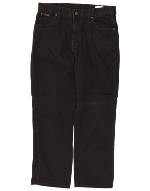 Męskie jeansy WRANGLER Texas Straight W34 L28, czarne, bawełniane