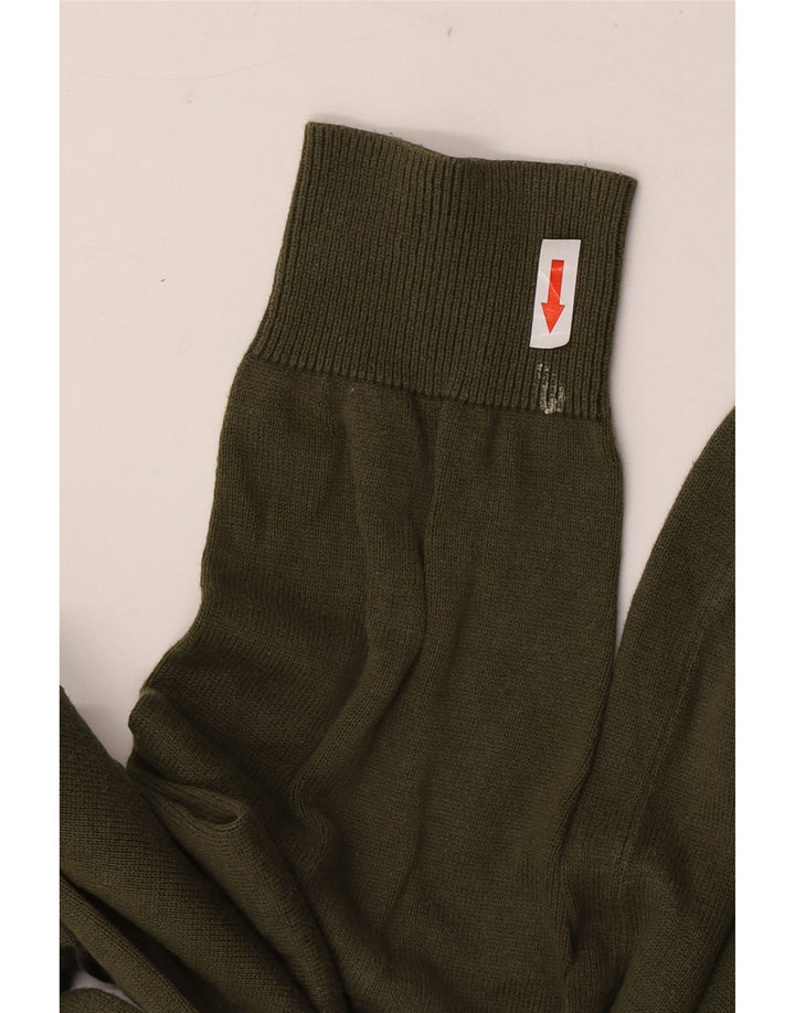 Crew Clothing Męski sweter z golfem, średnia bawełna khaki