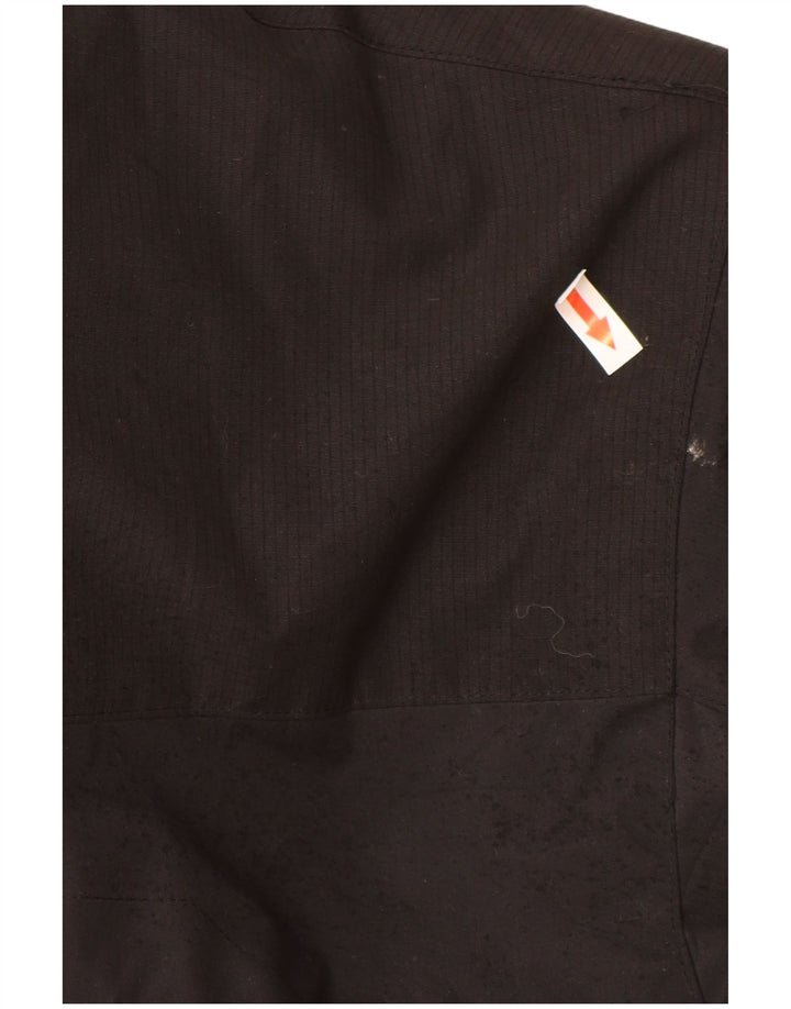 Męska kurtka parka z kapturem w stylu vintage UK 38 Średni czarny nylon