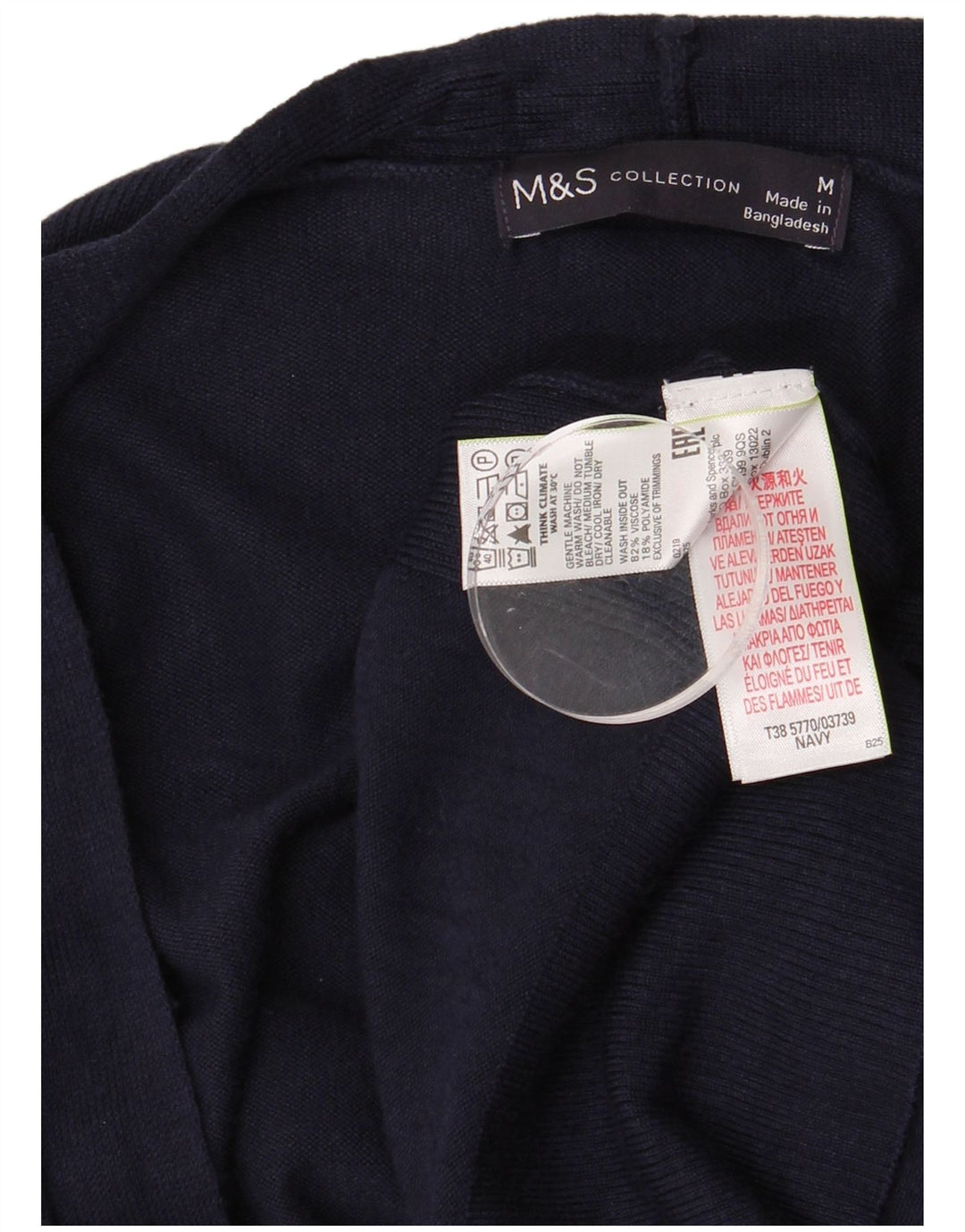 Sweter damski Marks & Spencer Longline Cardigan UK 14, średni granatowy