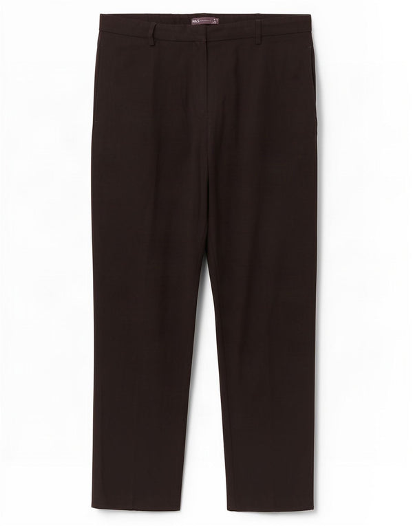 Marks & Spencer Damskie zwężane spodnie codzienne UK 16 Large W34 L30 Black