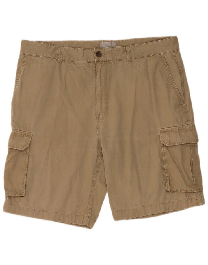 Męskie spodenki cargo Marks & Spencer W36 XL, beżowa, bawełniana