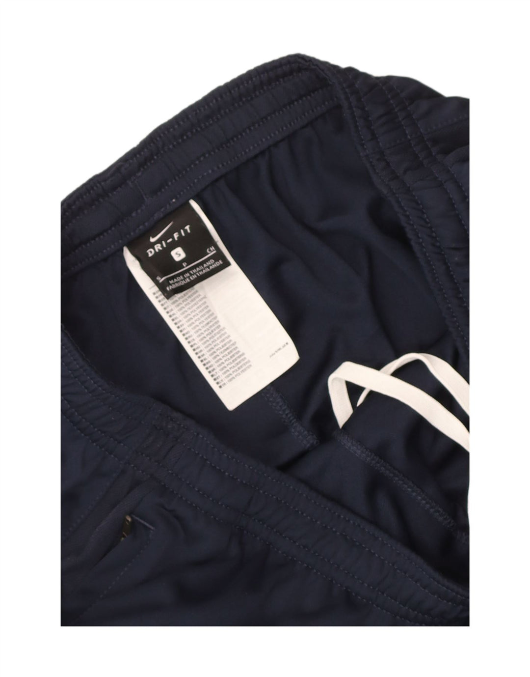 Męskie spodnie dresowe Nike Dri Fit, małe, granatowe, poliestrowe