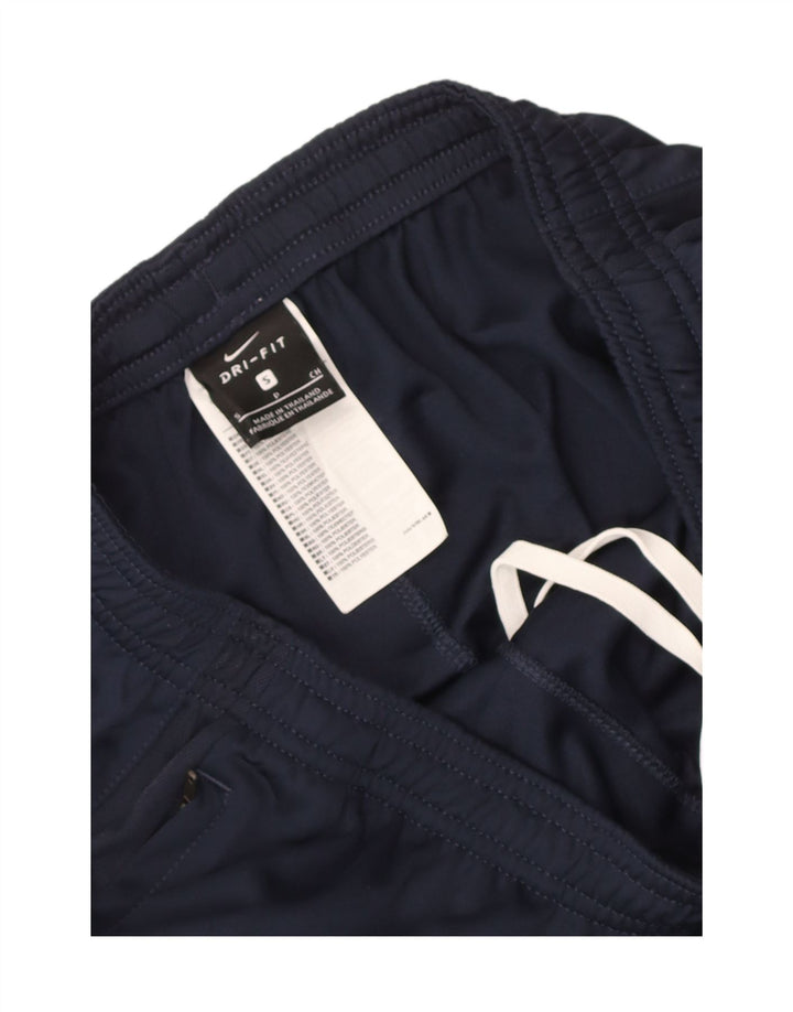 Męskie spodnie dresowe Nike Dri Fit, małe, granatowe, poliestrowe