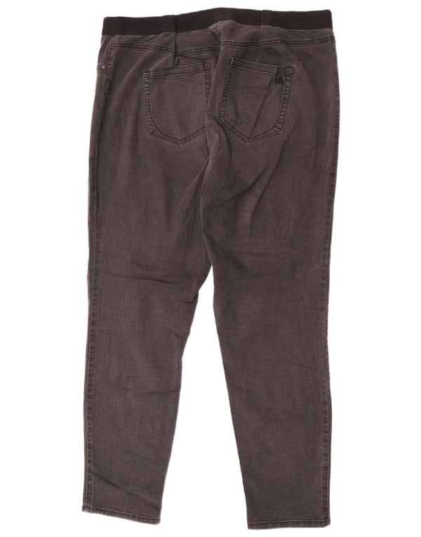 Marks & Spencer Damskie Jeansy Slim z autografem UK 20 2XL W40 L30 Czarne bawełniane