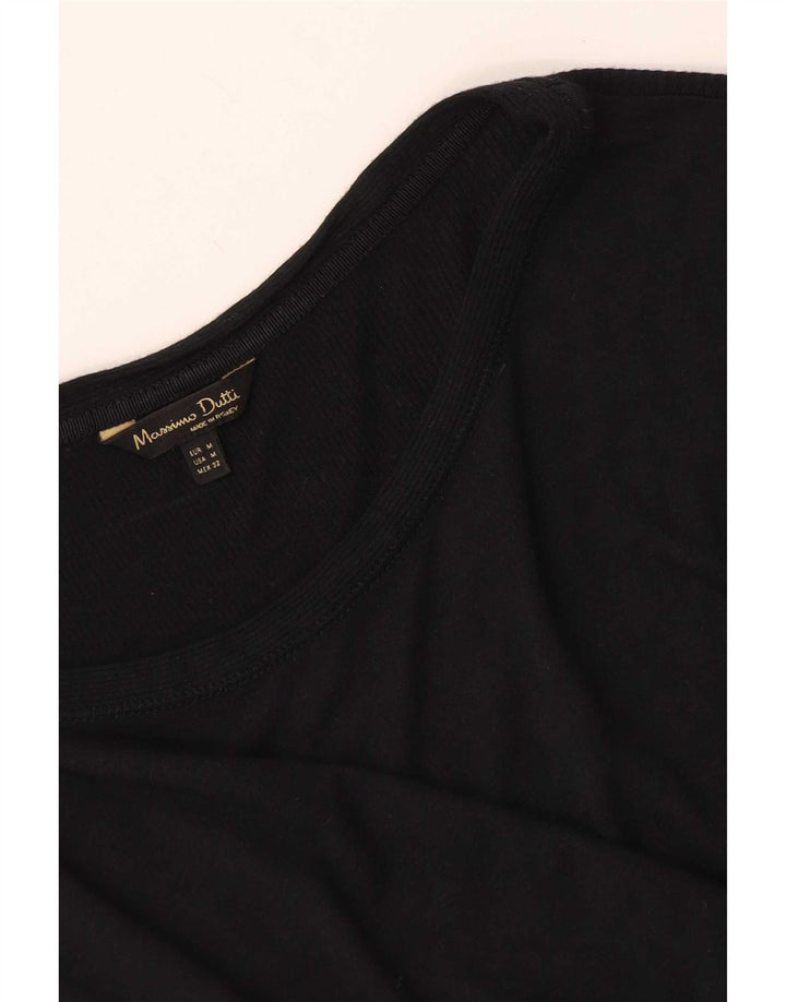 Damski top Massimo Dutti z rękawem 3/4 UK 12, średni czarny