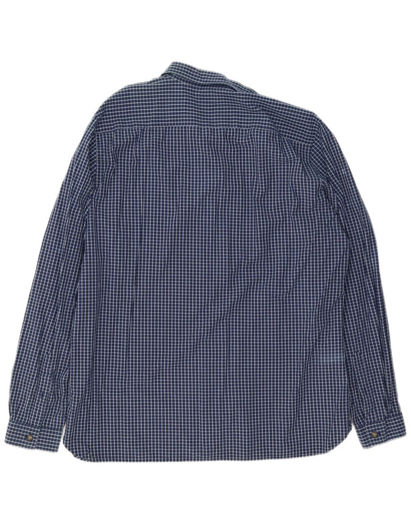 Koszula męska Lacoste Slim Fit, rozmiar 45, 2XL, granatowa, bawełniana w kratkę