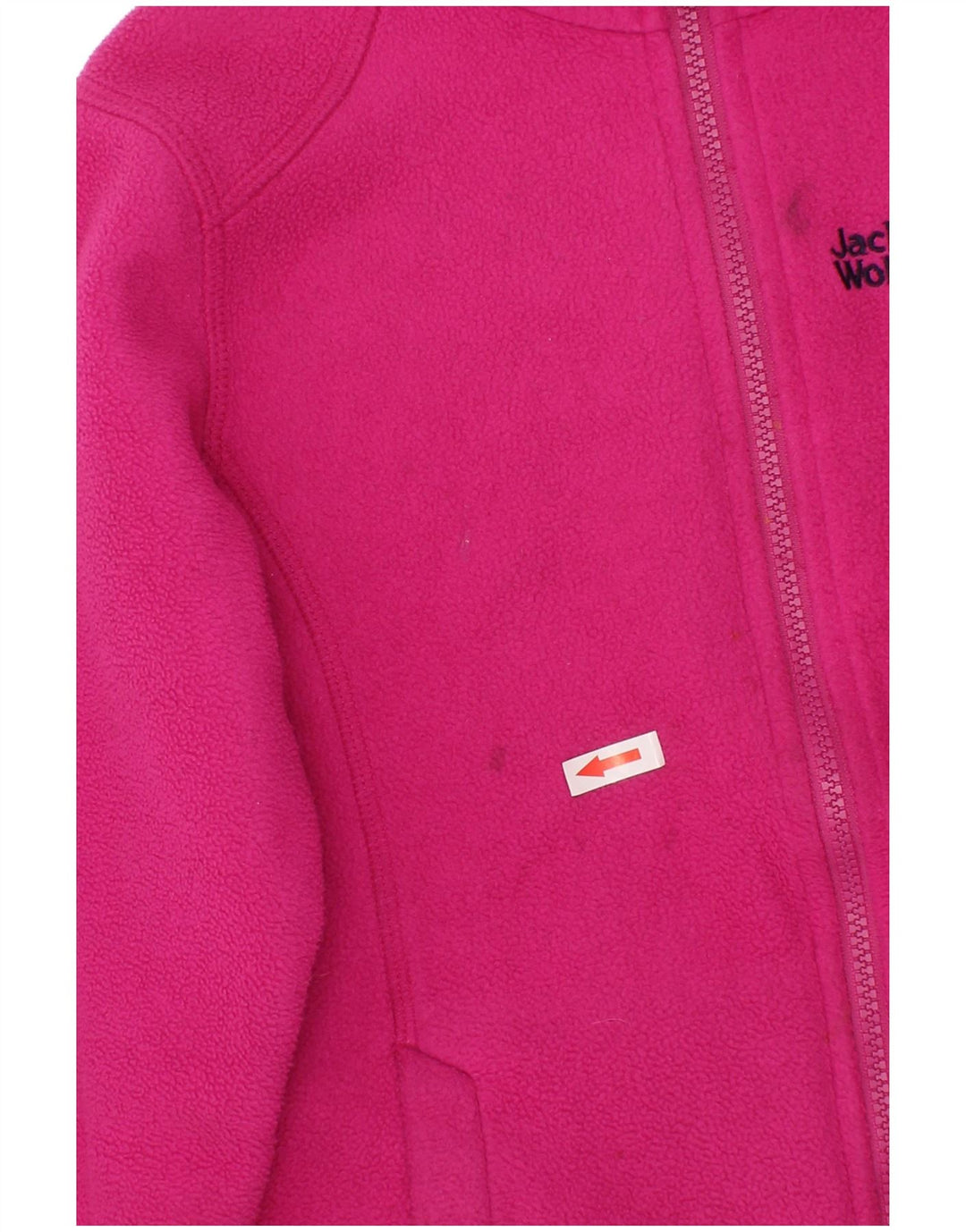 Dziewczęca kurtka polarowa Jack Wolfskin 9-10 lat, różowa, poliestrowa
