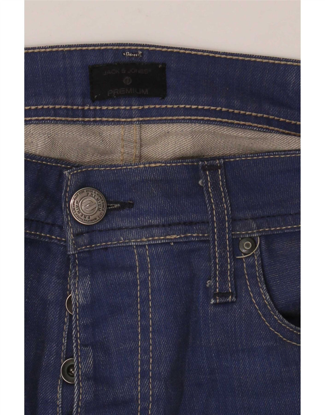 Męskie proste dżinsy Jack & Jones W34 L32 Niebieskie