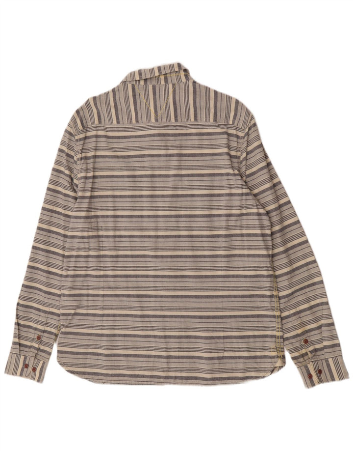 Koszula męska Slim Fit White Stuff 2XL, bawełniana w beżowe paski