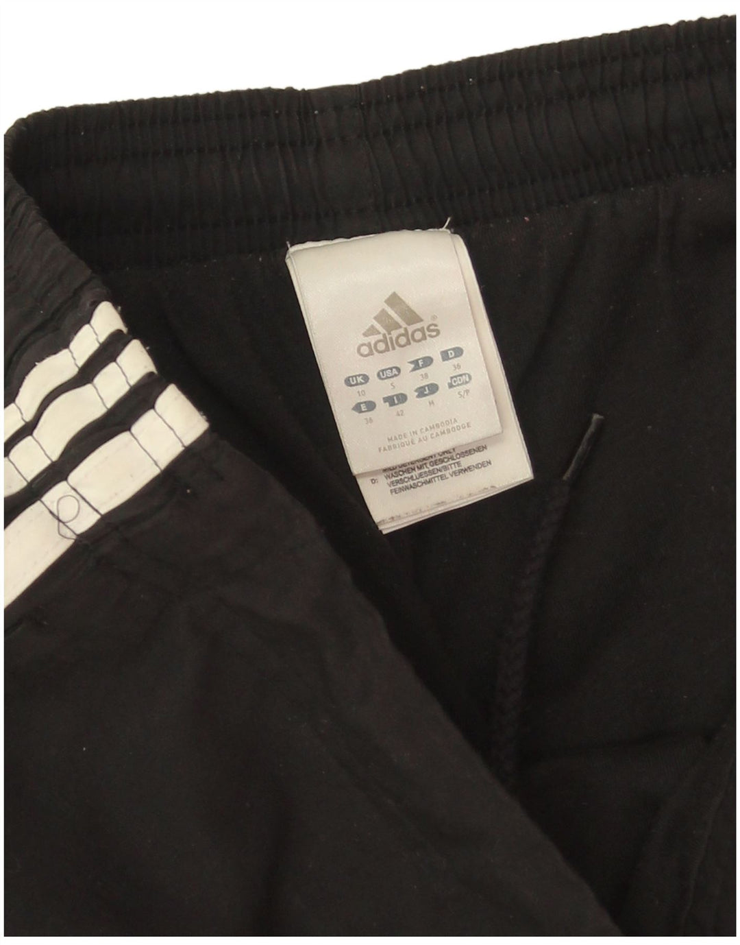Damskie spodnie dresowe Adidas Joggers UK 10 Mały czarny poliester