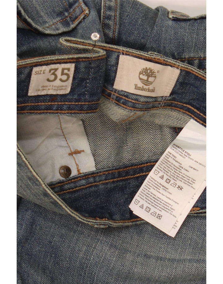 Męskie proste dżinsy Timberland W35 L33 Niebieskie bawełniane