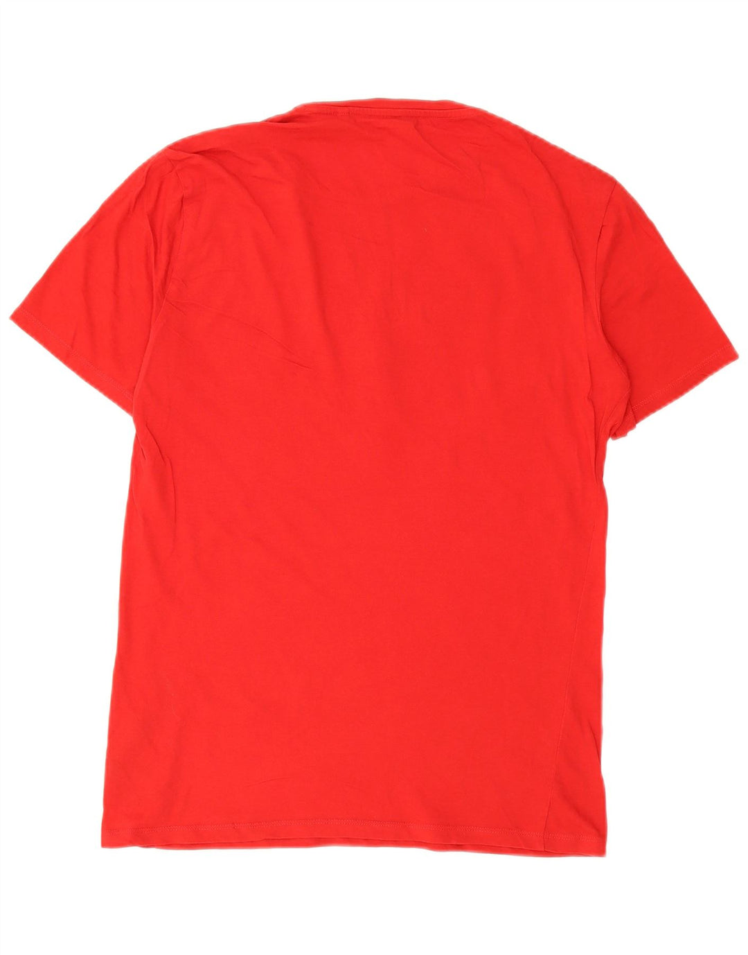 GUESS Mens Graphic T-Shirt Top Large Red Cotton