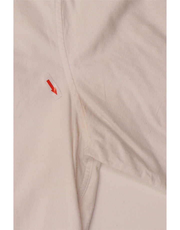 Crew Clothing Męska koszula o dopasowanym kroju, średnia biała bawełna