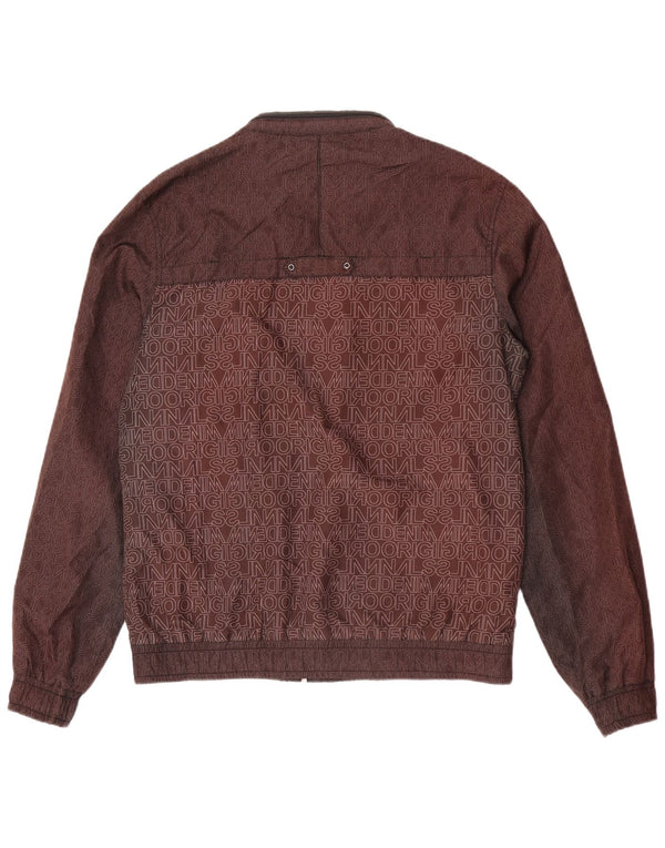 Męska kurtka bomber Jack & Jones Graphic UK 38 w kolorze średniego brązu