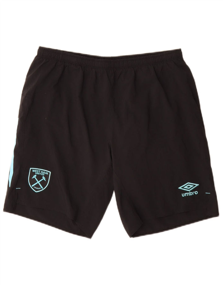 Męskie spodenki sportowe Umbro, średni czarny poliester