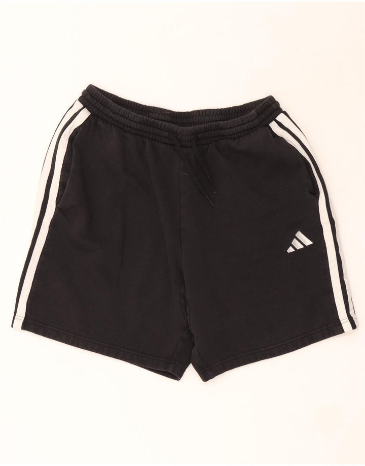 Męskie spodenki sportowe Adidas, duże, czarne, bawełniane
