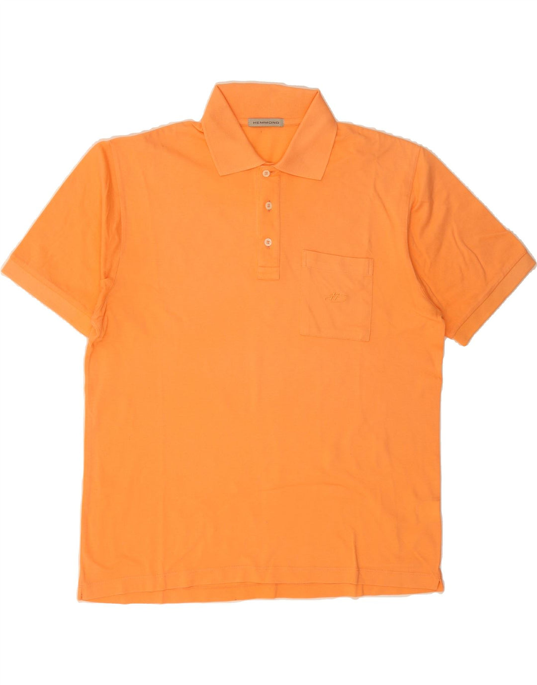HEMMOND Mens Polo Shirt XL Orange Cotton Vintage Hemmond and Second-Hand Hemmond from Messina Hembry 