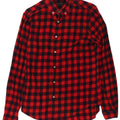 Męska koszula flanelowa Zara Slim Fit, średnia czerwona kratka