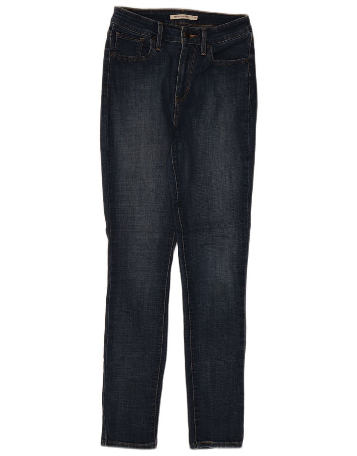 Damskie jeansy LEVI'S 721 z wysokim stanem W28 L29 granatowe