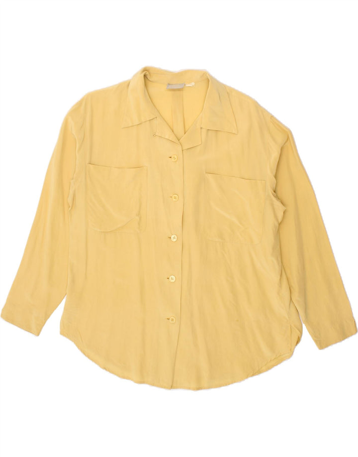 DIVA Womens Shirt UK 16 Large Yellow Vintage Diva and Second-Hand Diva from Messina Hembry 