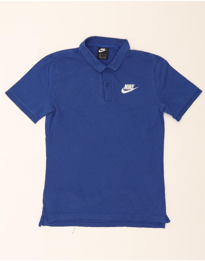 NIKE Mens Polo Shirt Small Blue Cotton Vintage Nike and Second-Hand Nike from Messina Hembry 