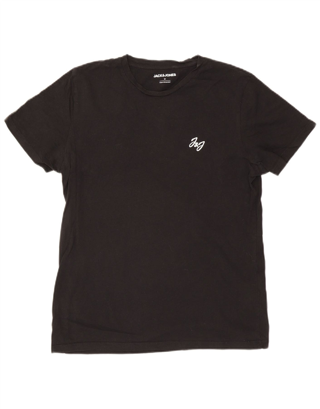 T-shirt męski Jack & Jones, średni czarny, bawełniany