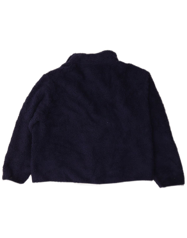 Damski sweter oversize Champion z zamkiem błyskawicznym, polarem UK 18 XL, granatowy