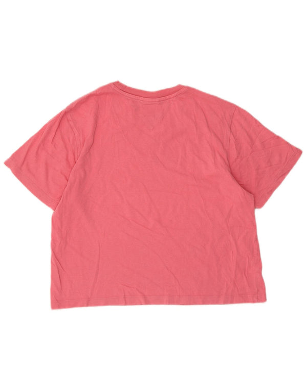 Damska koszulka Crop Graphic Tommy Hilfiger Top UK 10 Small Pink