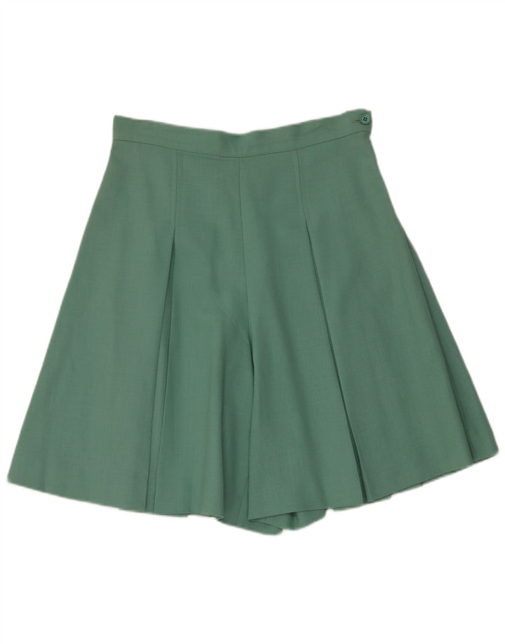 Vintage damski zestaw 2-częściowy z 1 guzikiem UK 12 Medium W28 Zielony octan