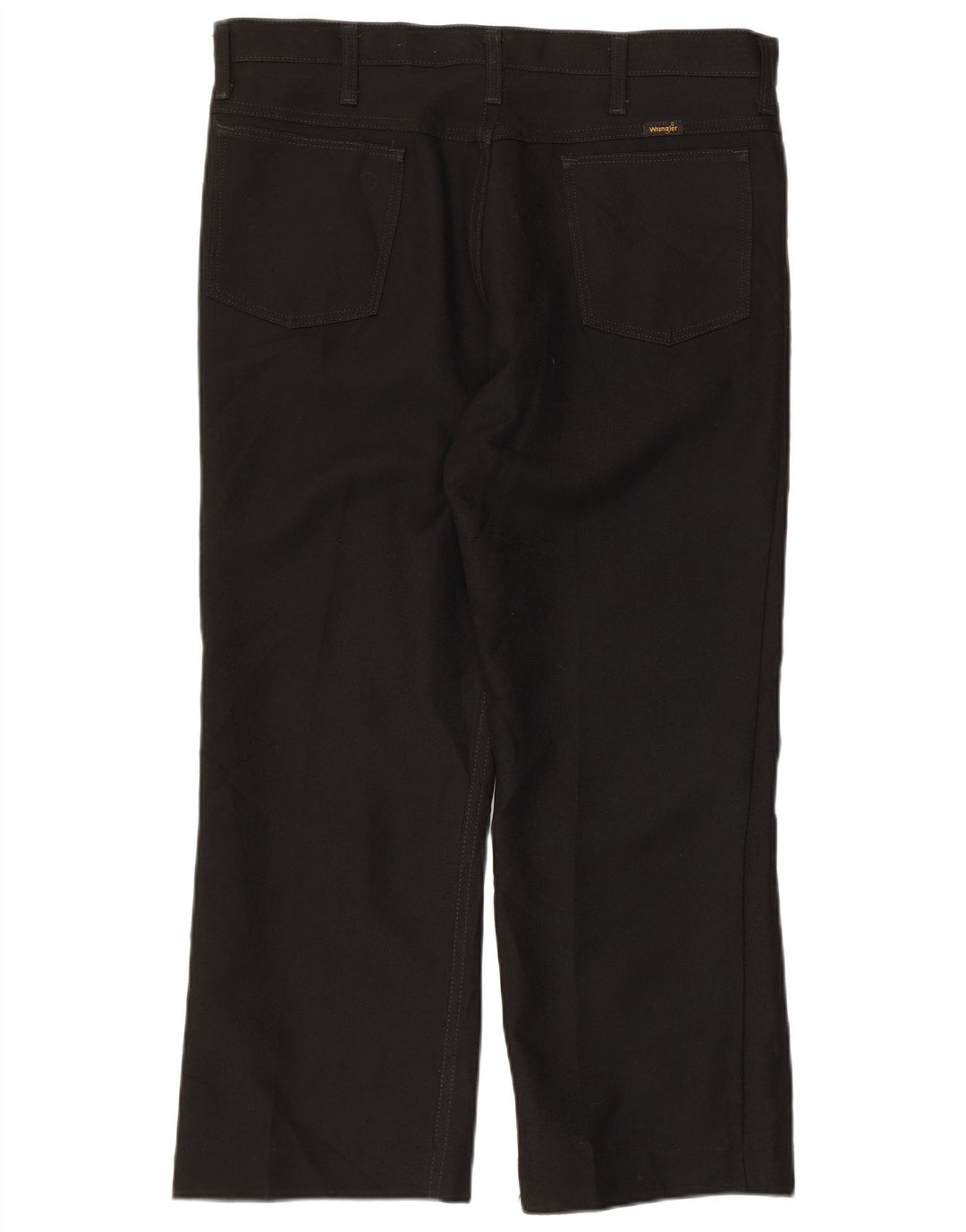 Męskie proste spodnie codzienne WRANGLER W36 L26 Czarny poliester