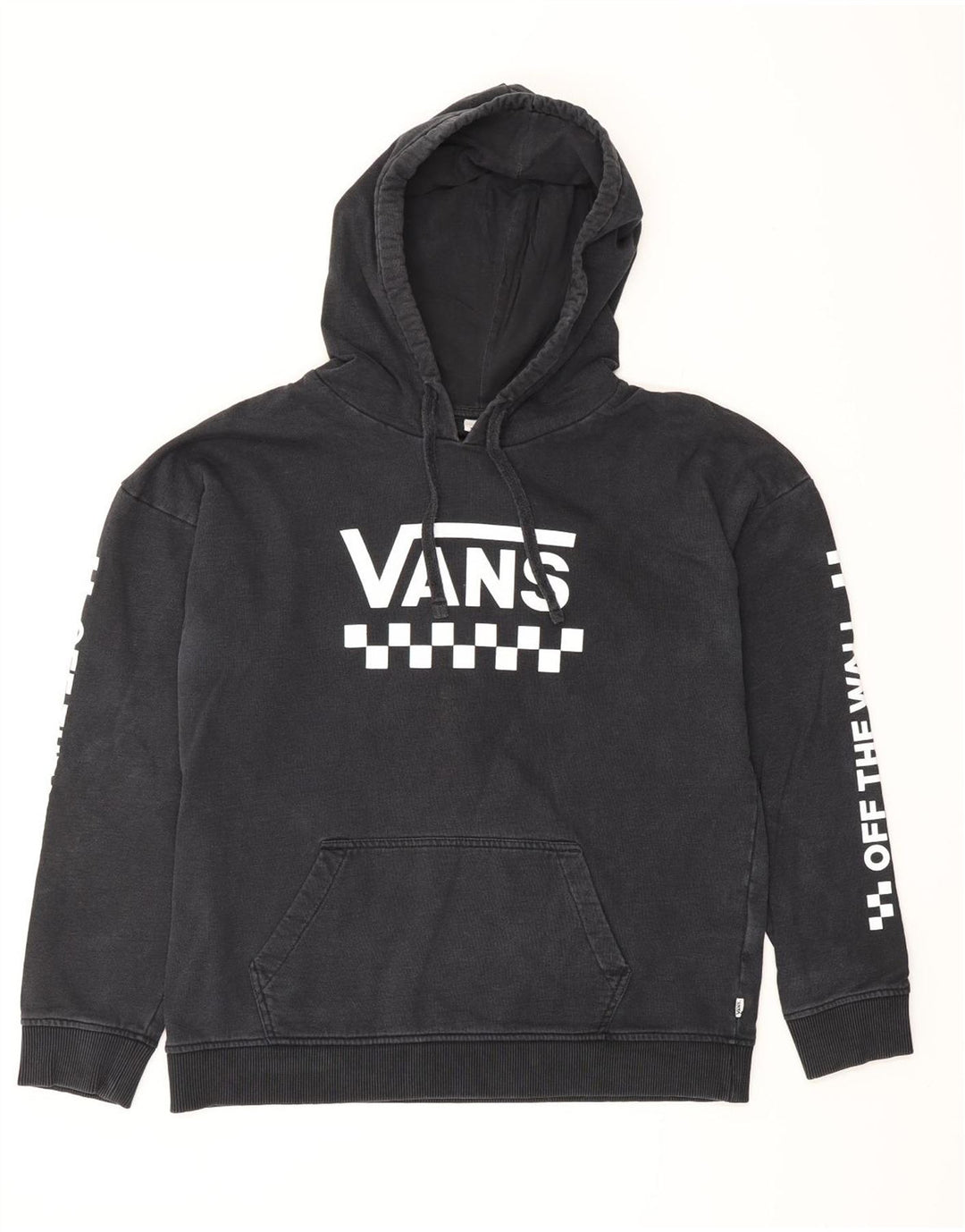 Damski sweter oversize z kapturem VANS, UK 16, duży, granatowy, bawełniany