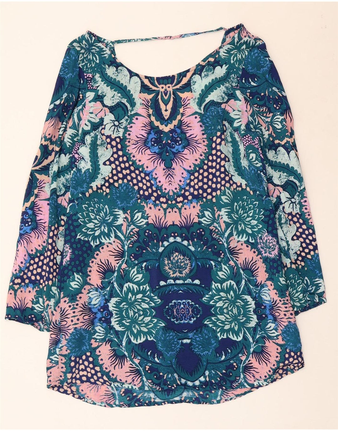 BILLABONG Damska sukienka-tunika z długim rękawem UK 12 Średnio wielobarwna w kwiaty