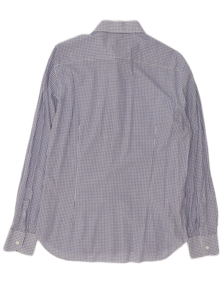 Koszula męska Massimo Dutti rozmiar 42 16 1/2, duża, niebieska bawełniana krata