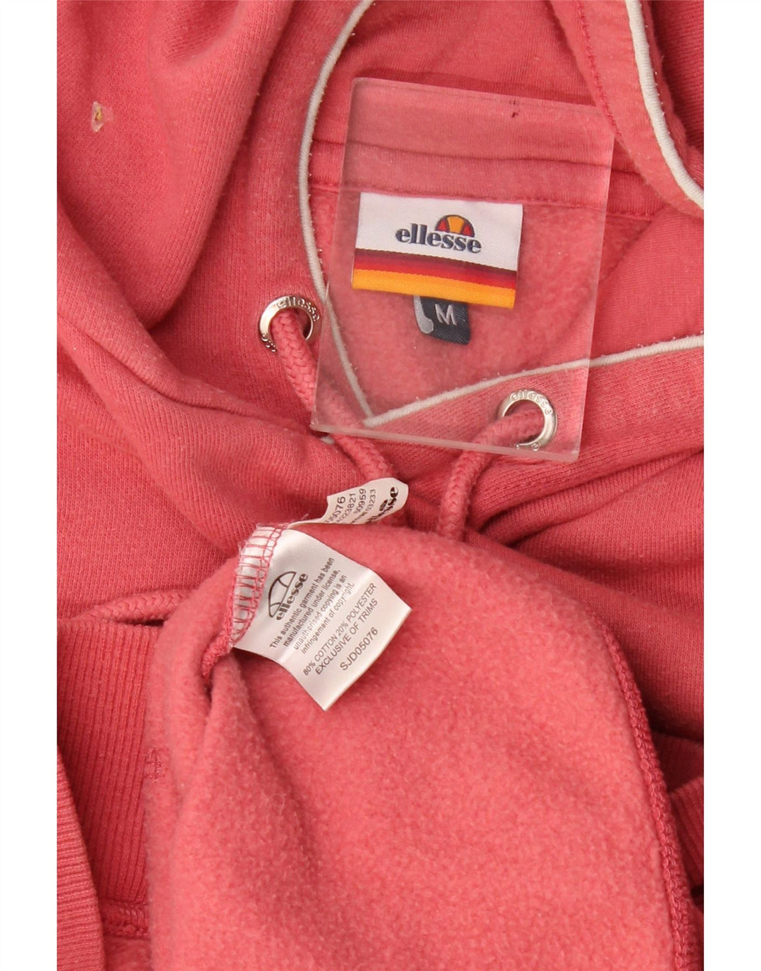 Męski sweter z kapturem Ellesse, średniej wielkości, czerwony, bawełniany