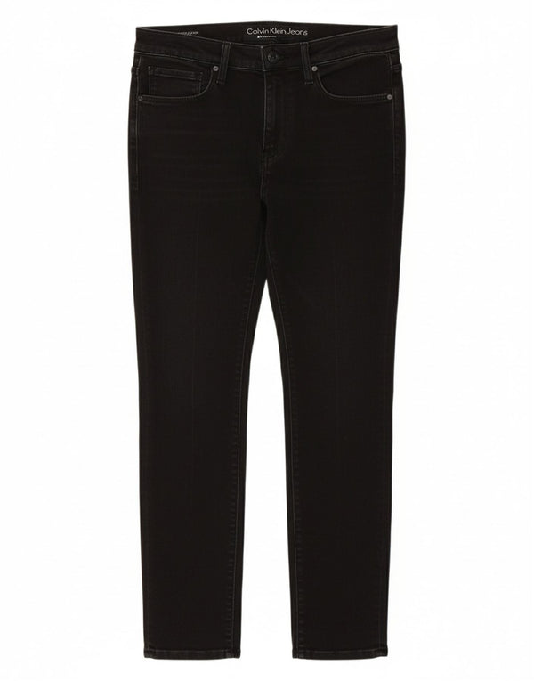 CALVIN KLEIN Womens Slim Jeans  W31 L25 Black Cotton