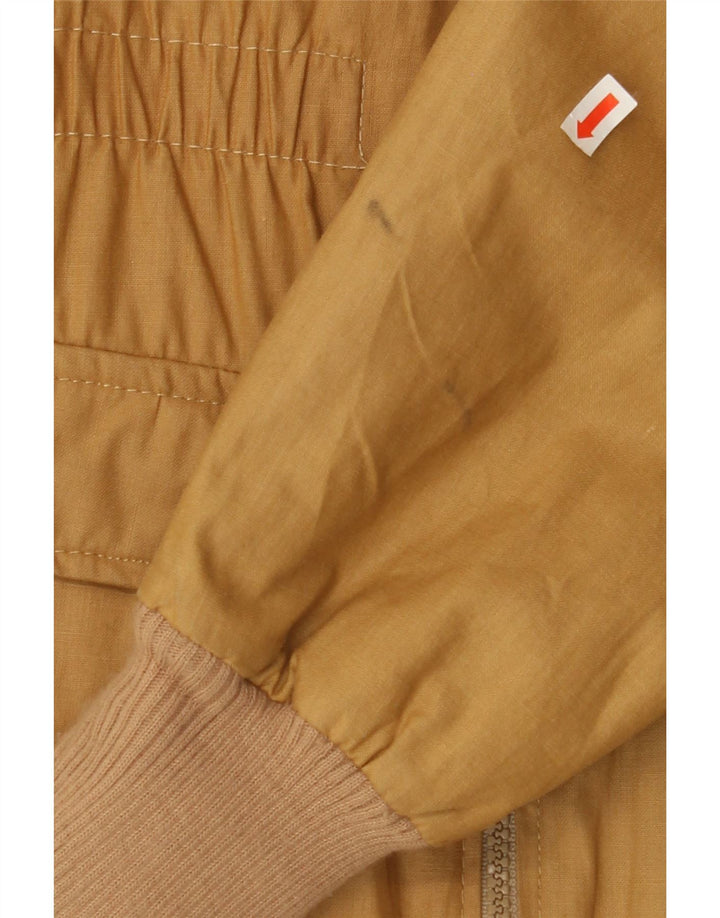 VINTAGE Mens Bomber Jacket IT 48 Medium Beige Vintage Vintage and Second-Hand Vintage from Messina Hembry 