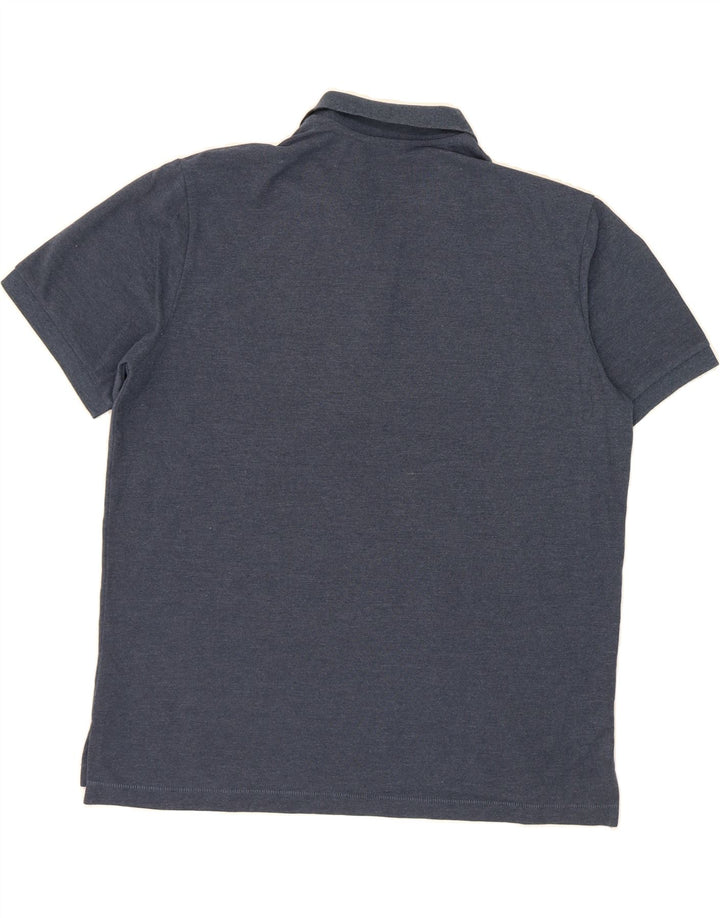 EDDIE BAUER Mens Polo Shirt XL Navy Blue Cotton Vintage Eddie Bauer and Second-Hand Eddie Bauer from Messina Hembry 
