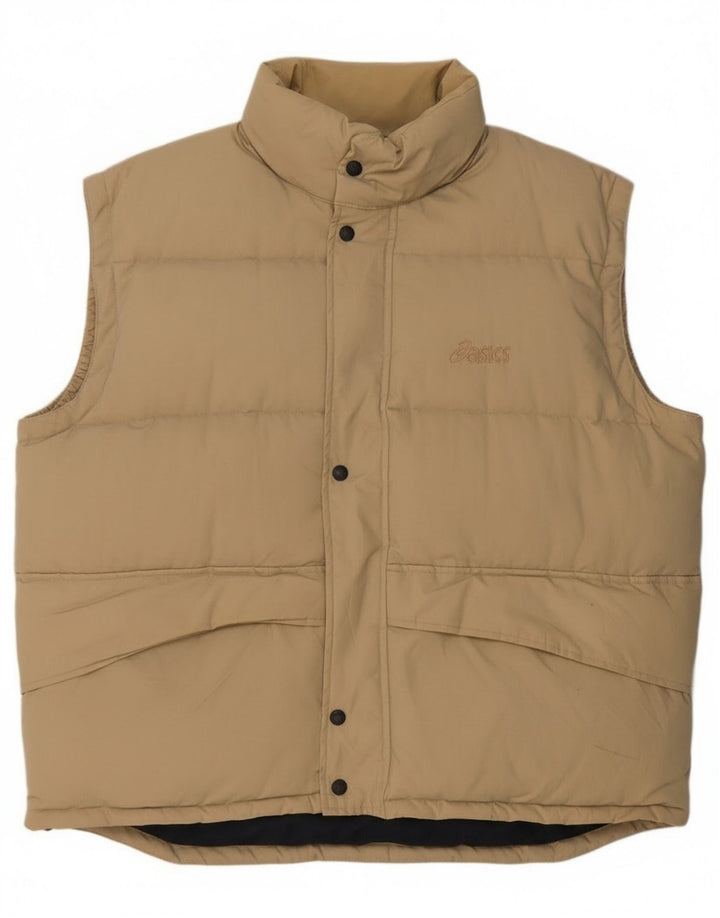 Męska wyściełana kamizelka Asics UK 42 XL Beżowy poliester