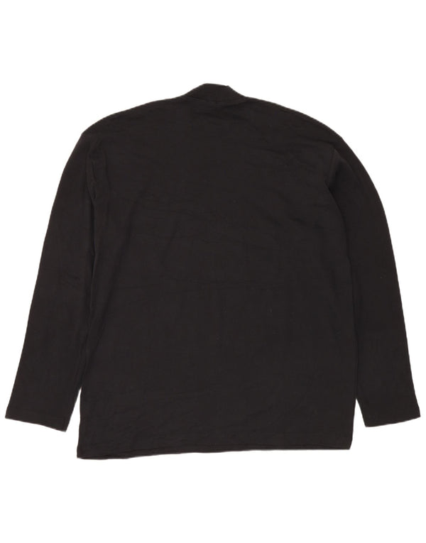 Top męski F.LLI CAMPAGNOLO z długim rękawem, 2XL, czarny, bawełniany