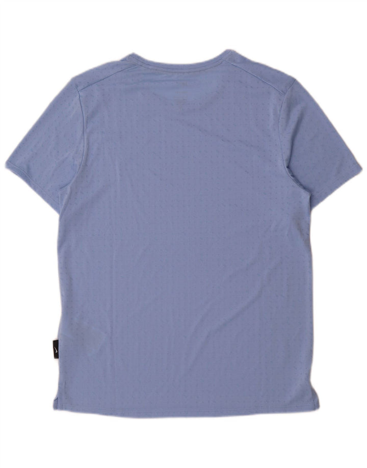 Męska koszulka Nike Dri Fit z poliestru w małe niebieskie cętki