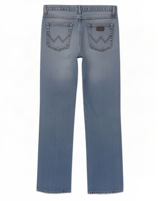 Męskie jeansy Wrangler o regularnym kroju W32 L34, niebieska bawełna