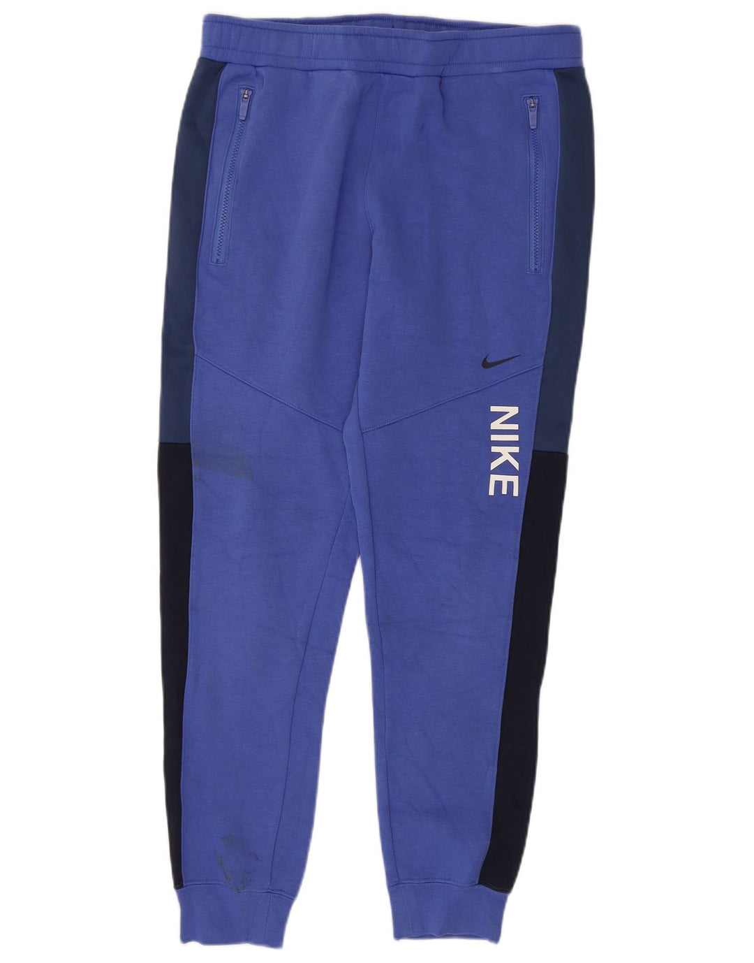 Męskie spodnie dresowe Nike, joggery, bawełna w kolorze średniego błękitu