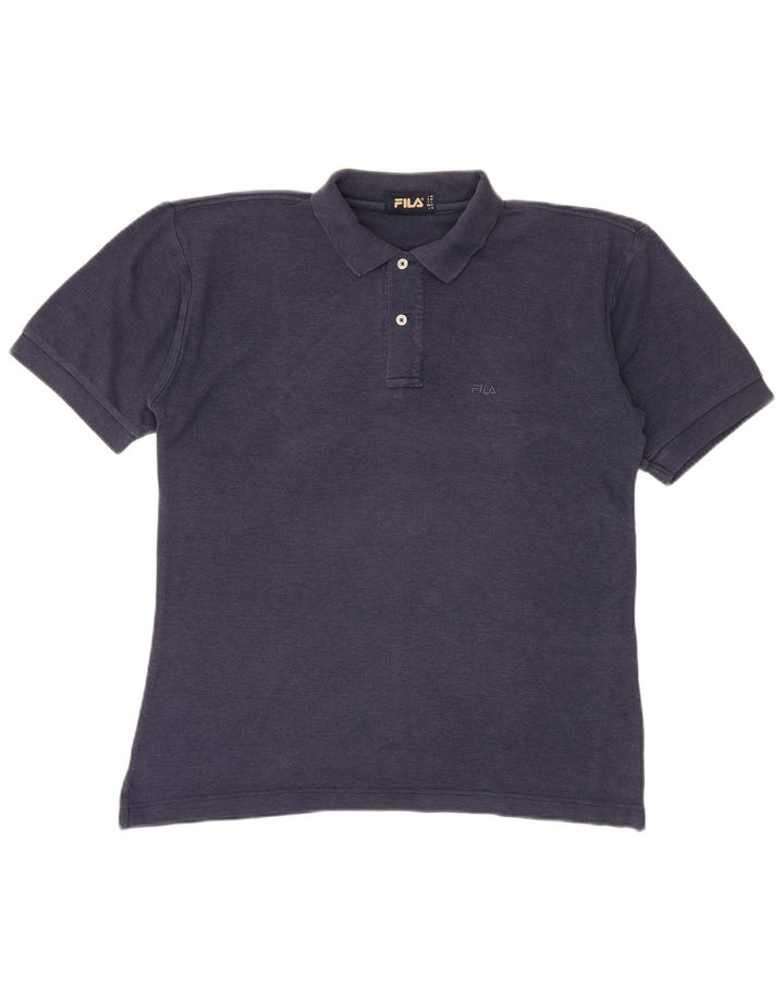 Męska koszulka polo Fila IT 46, mała, granatowa, bawełniana